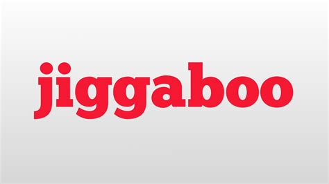 what does jigga boo means|jiggaboo meaning slang.